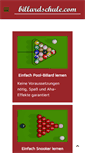 Mobile Screenshot of billardschule.com