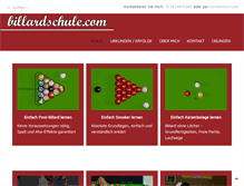 Tablet Screenshot of billardschule.com